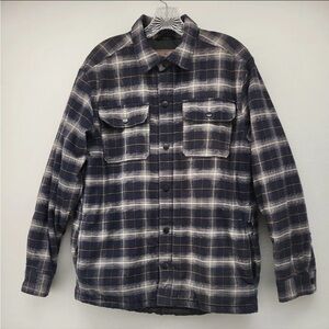 NWT Rugged Emements Men's
Jacket Blue Plaid Small Lined Quilted Shirt size Large
